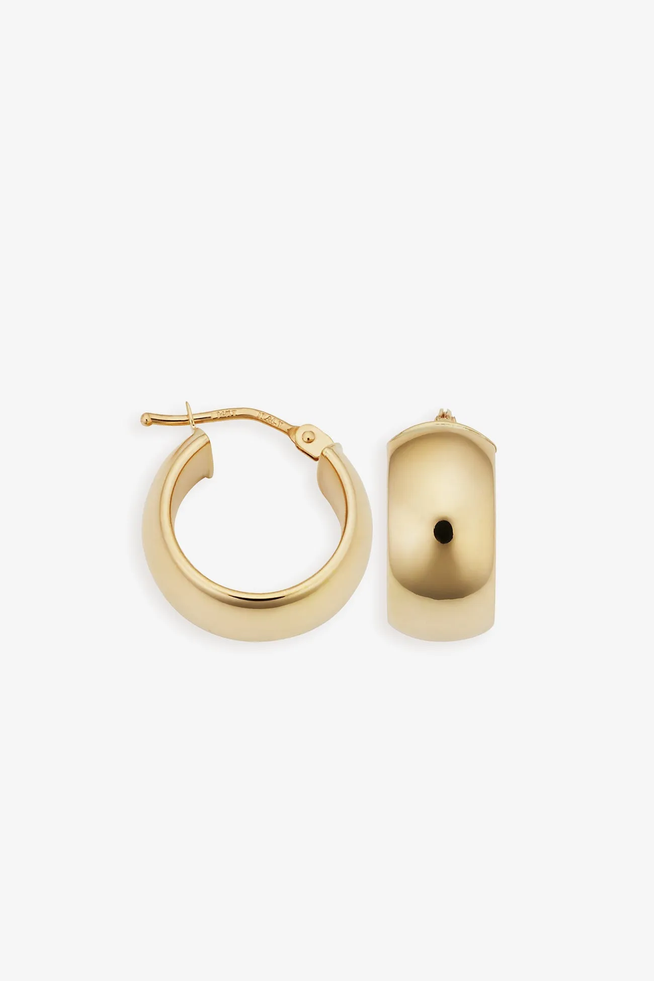 14k Gold Frankie Hoops