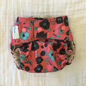 AL GroVia Hybrid Shell - Snaps - Poppy (GUC)
