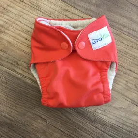 AL GroVia Newborn All-in-One - Persimmon (Repairs/UC)