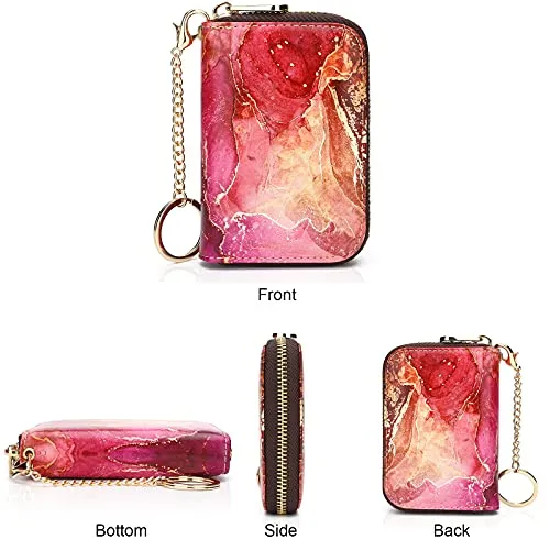 APHISON RFID Credit Card Holder Wallets for Women Leather Cartoon Patterns Zipper Card Case for Ladies Girls / Gift Box 3-075