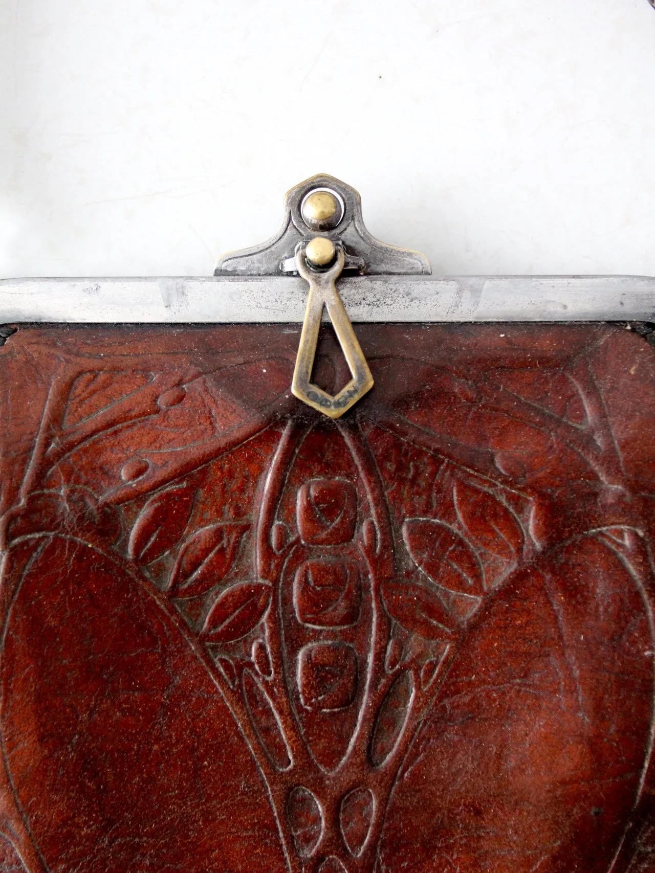 Arts & Crafts leather handbag