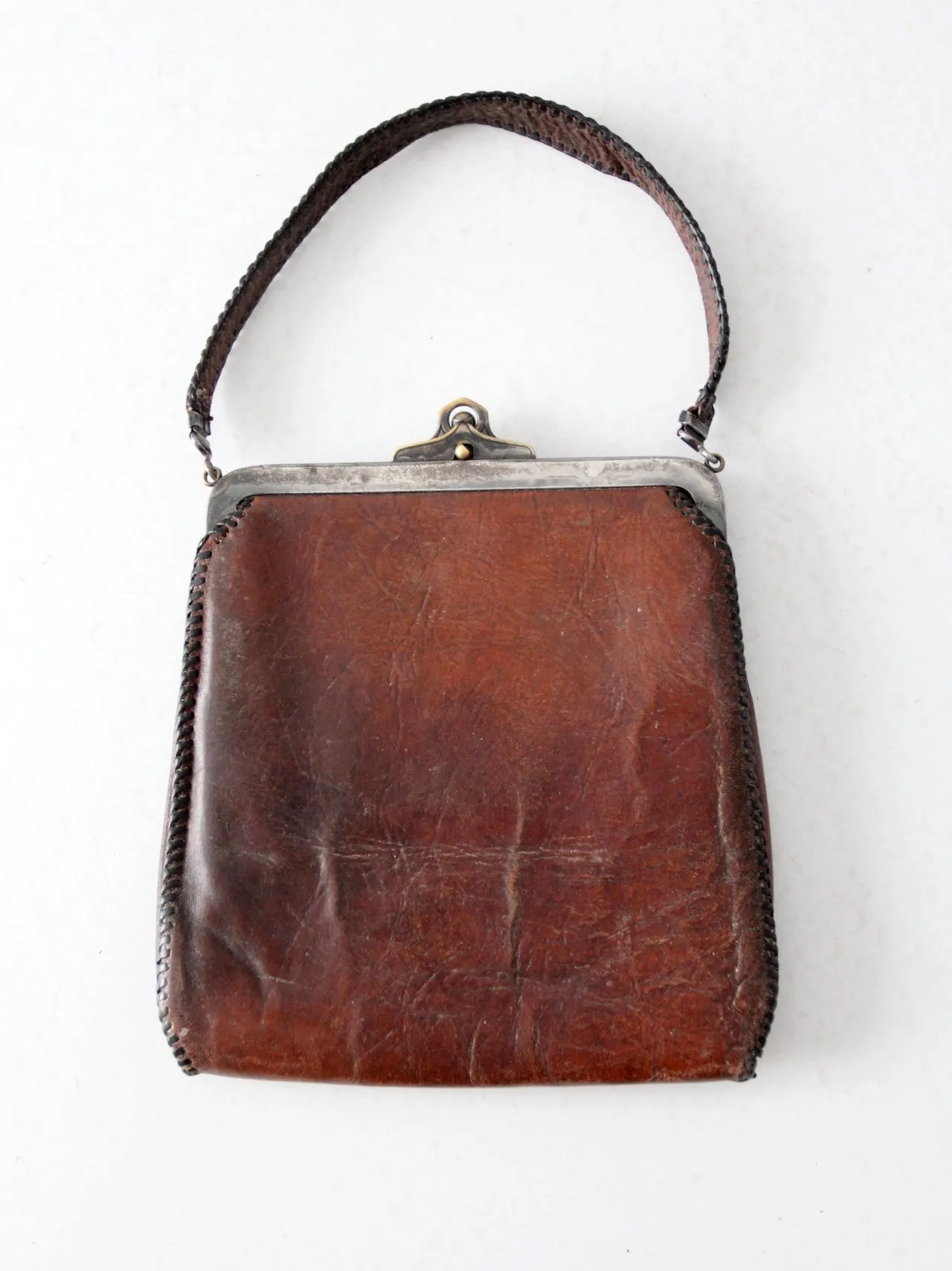 Arts & Crafts leather handbag