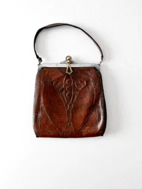 Arts & Crafts leather handbag
