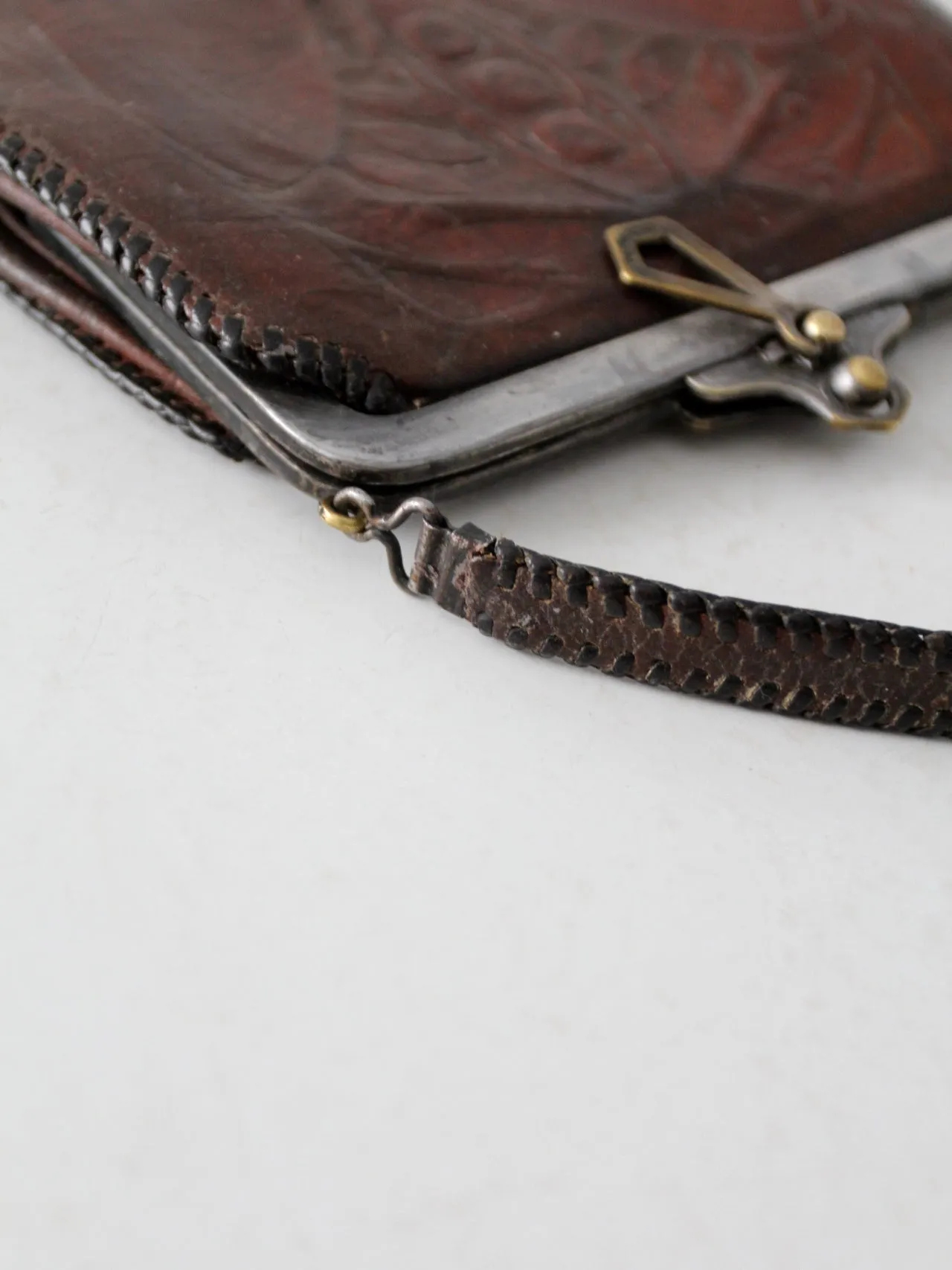 Arts & Crafts leather handbag