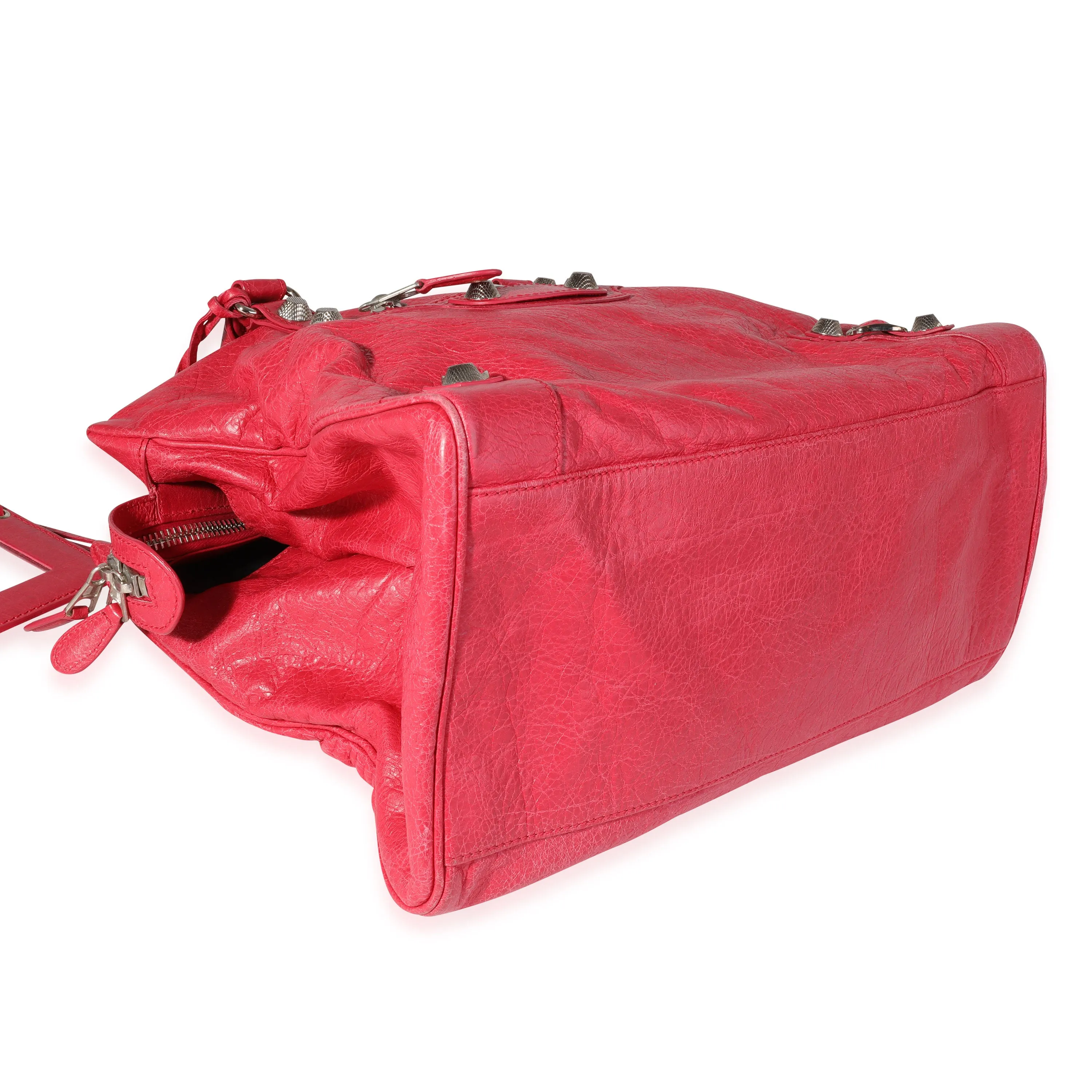 Balenciaga Rose Thulian Agneau Lambskin Giant 21 Midday Bag