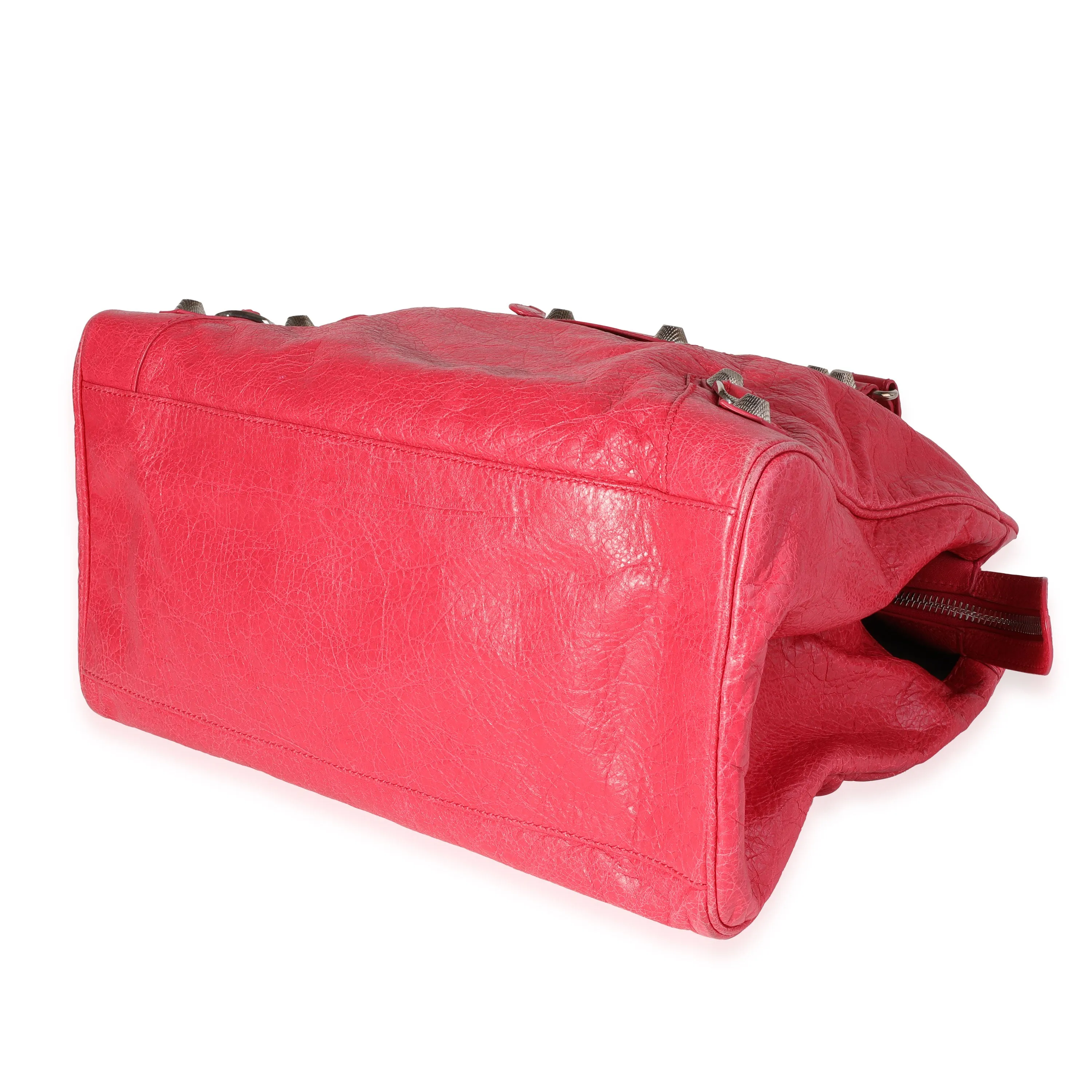 Balenciaga Rose Thulian Agneau Lambskin Giant 21 Midday Bag