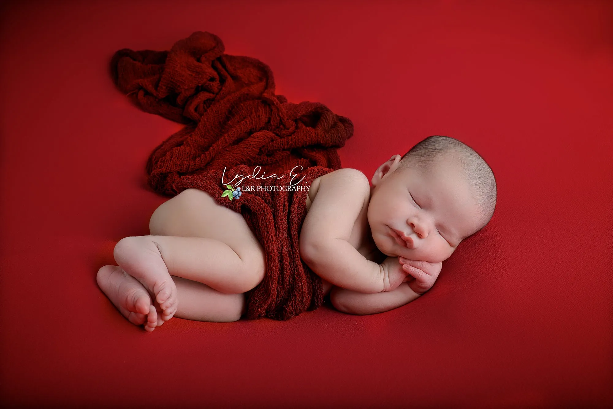 Bean Bag Fabric - Textured - Red