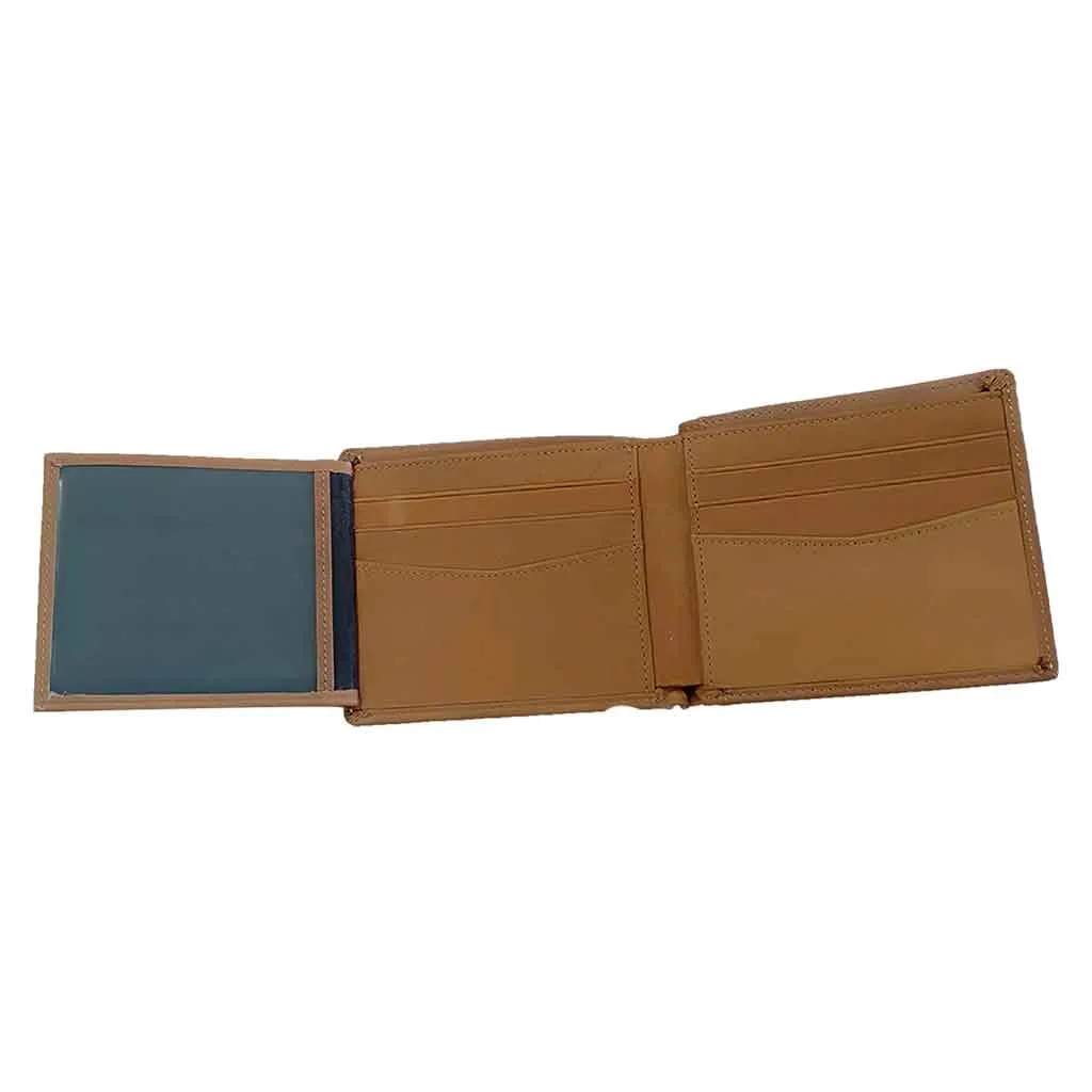 Bifold Business Leather Wallet Treet Brown WTM205