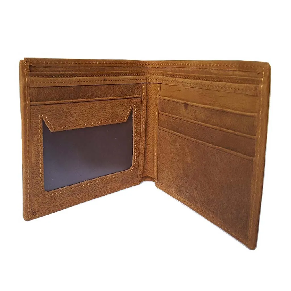 Bifold Business Leather Wallet Treet Brown WTM205