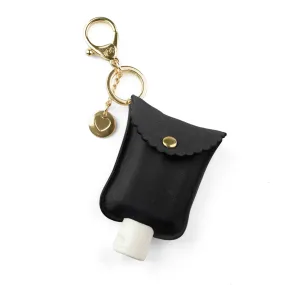 Black Cute 'n Clean™ Hand Sanitizer Charm Keychain