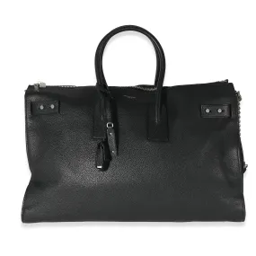 Black Grained Calfskin Medium Sac De Jour 48H Duffle