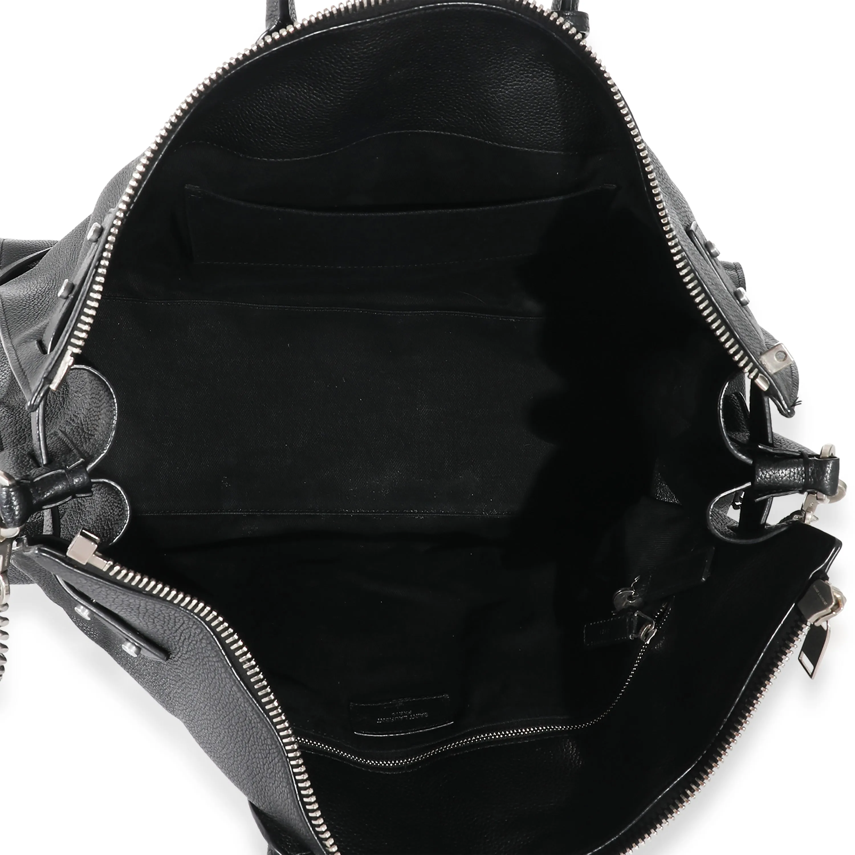Black Grained Calfskin Medium Sac De Jour 48H Duffle