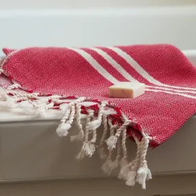 Buckeye Red Turkish Hand Towel