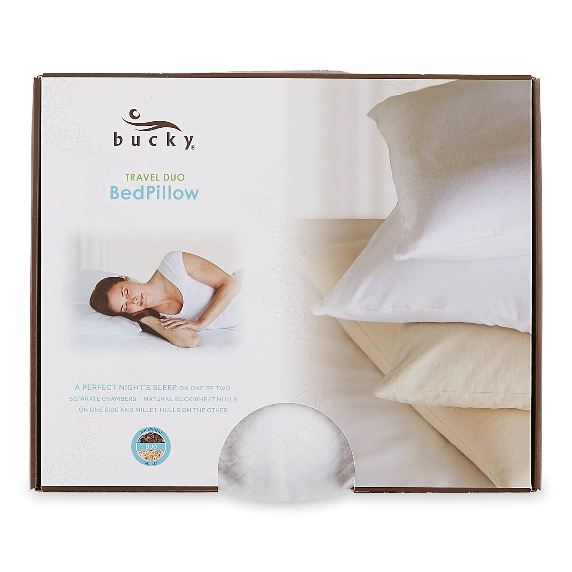 Buckwheat & Millet Travel Duo Bed Pillow