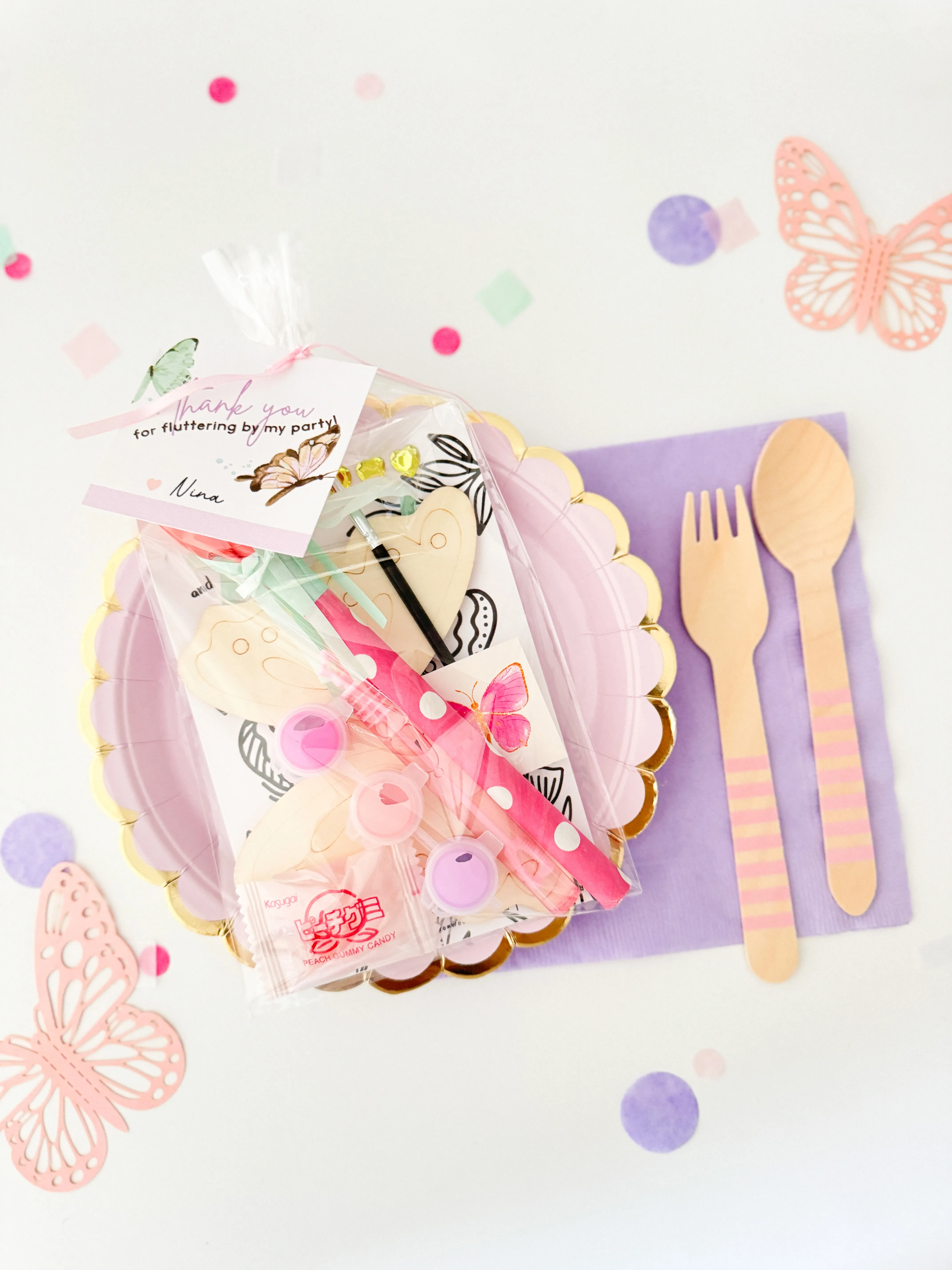 Butterfly Party Favor Bag