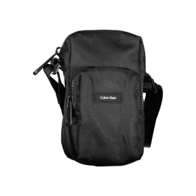 Calvin Klein Elegant Black Shoulder Bag with Chic Detailing
