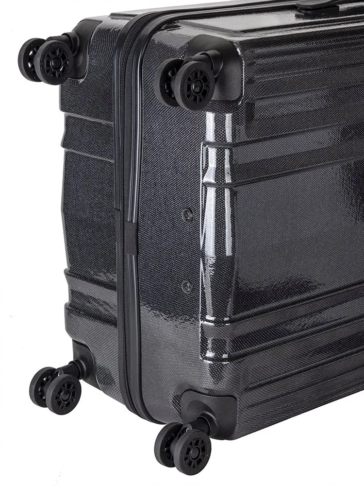 Cellini Compolite Large 4 Wheel Trolley Case | Black