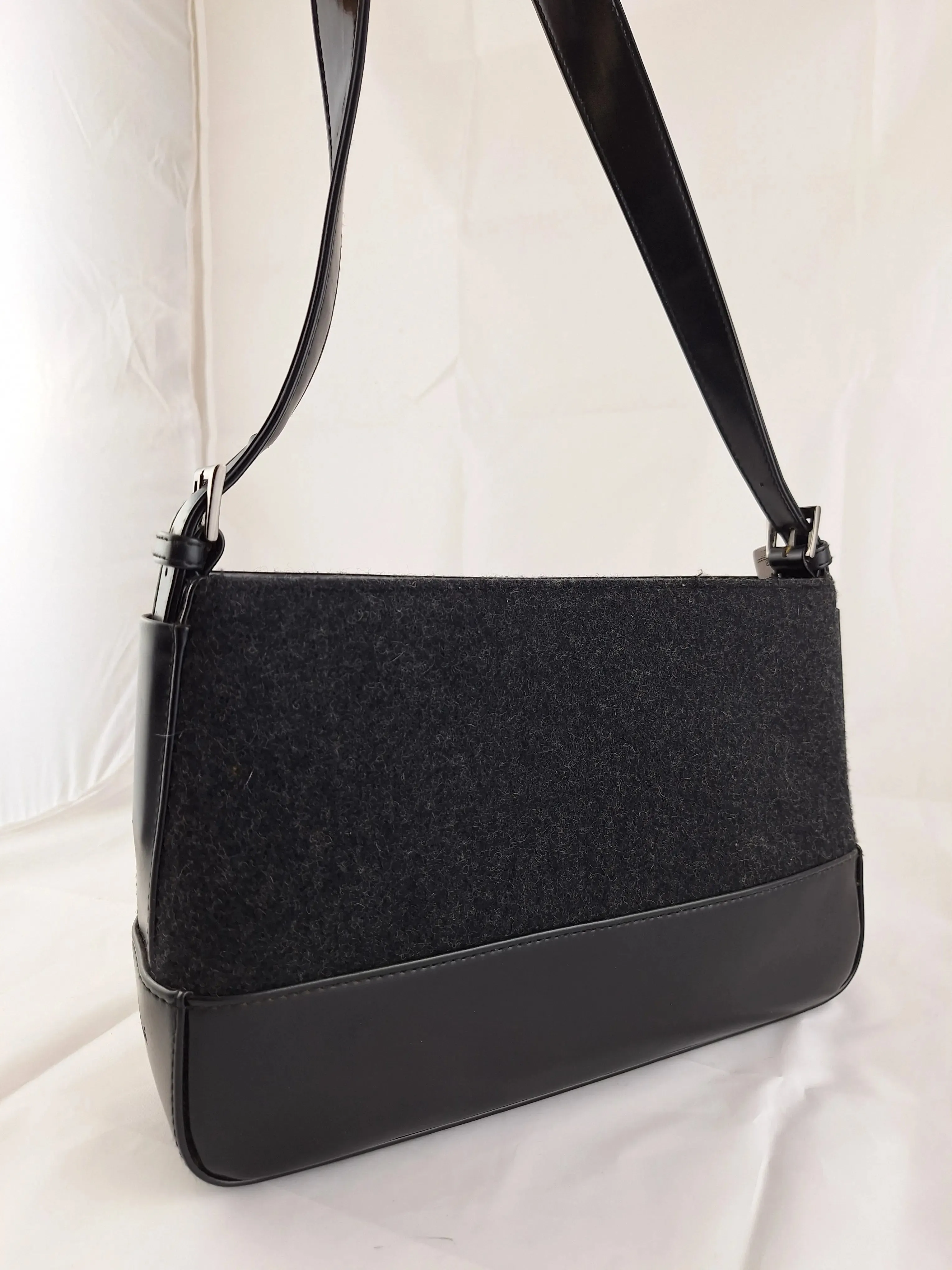 Cellini Small Textured Boxy Shoulder Bag