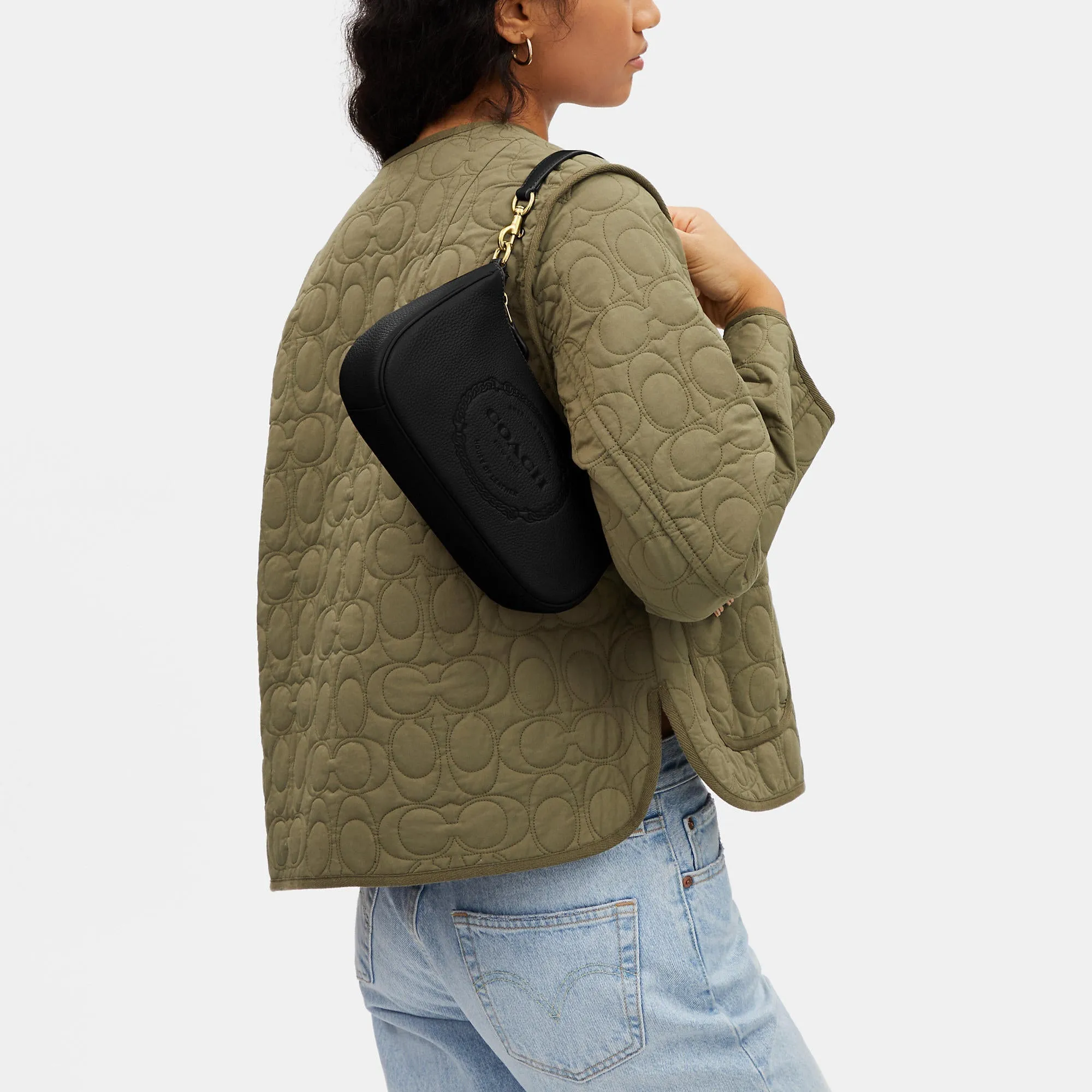 Coach Outlet Teri Shoulder Bag With Coach Heritage