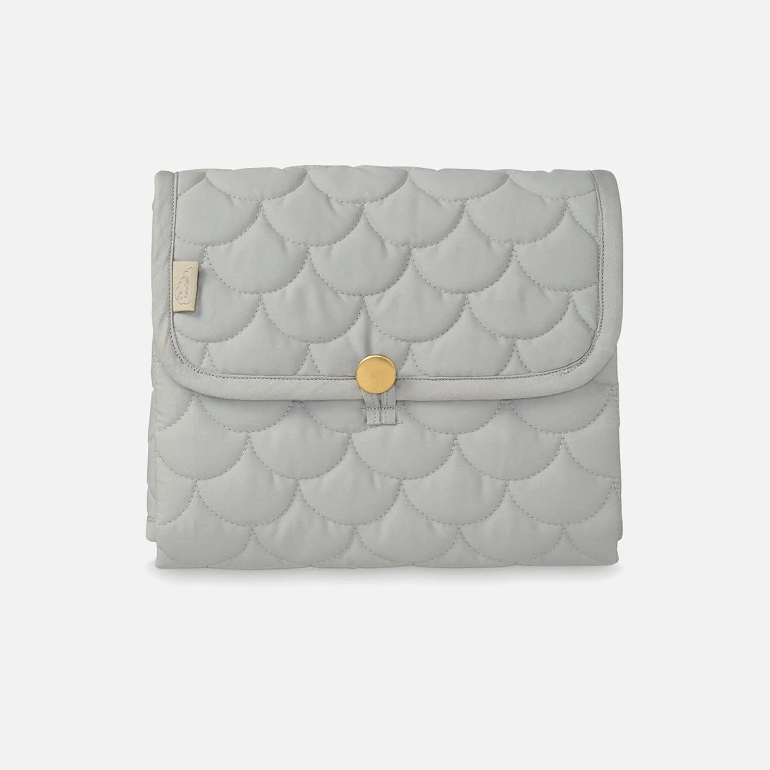 Cotton Quilted Changing Mat - Grey