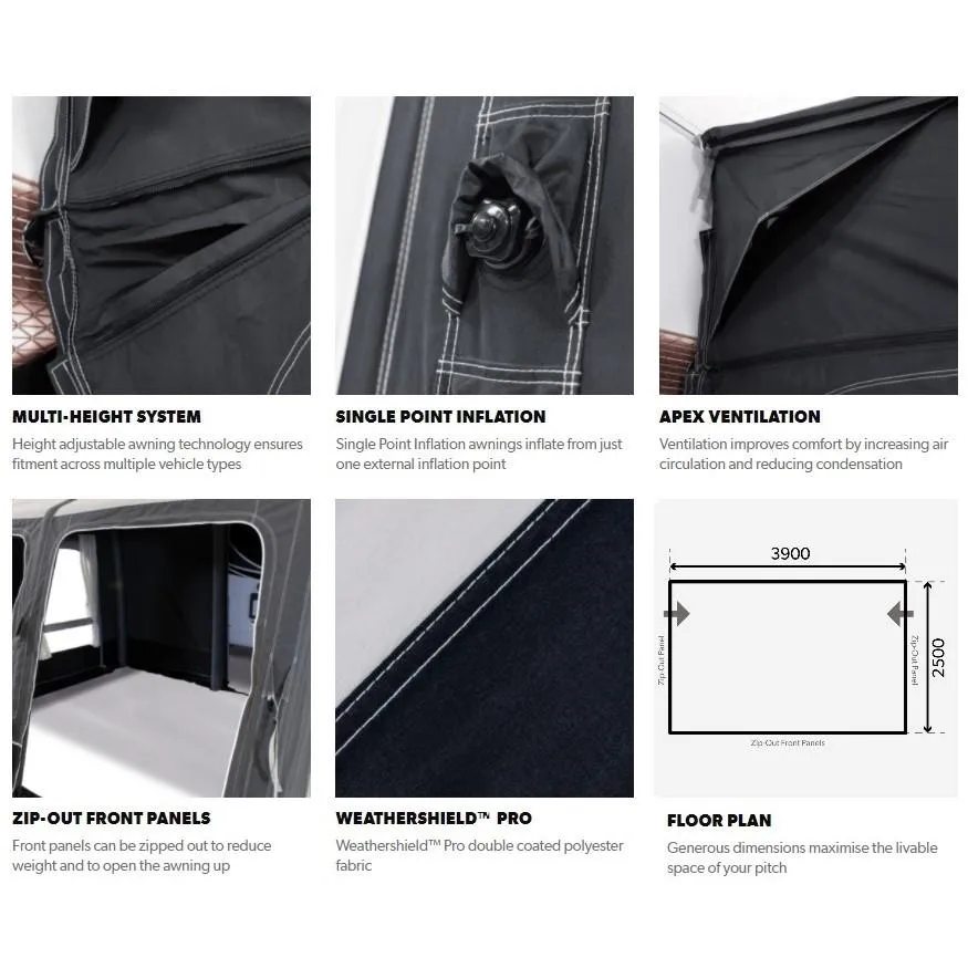 Dometic Rally AIR Pro 390 S Caravan/Motorhome Inflatable Awning