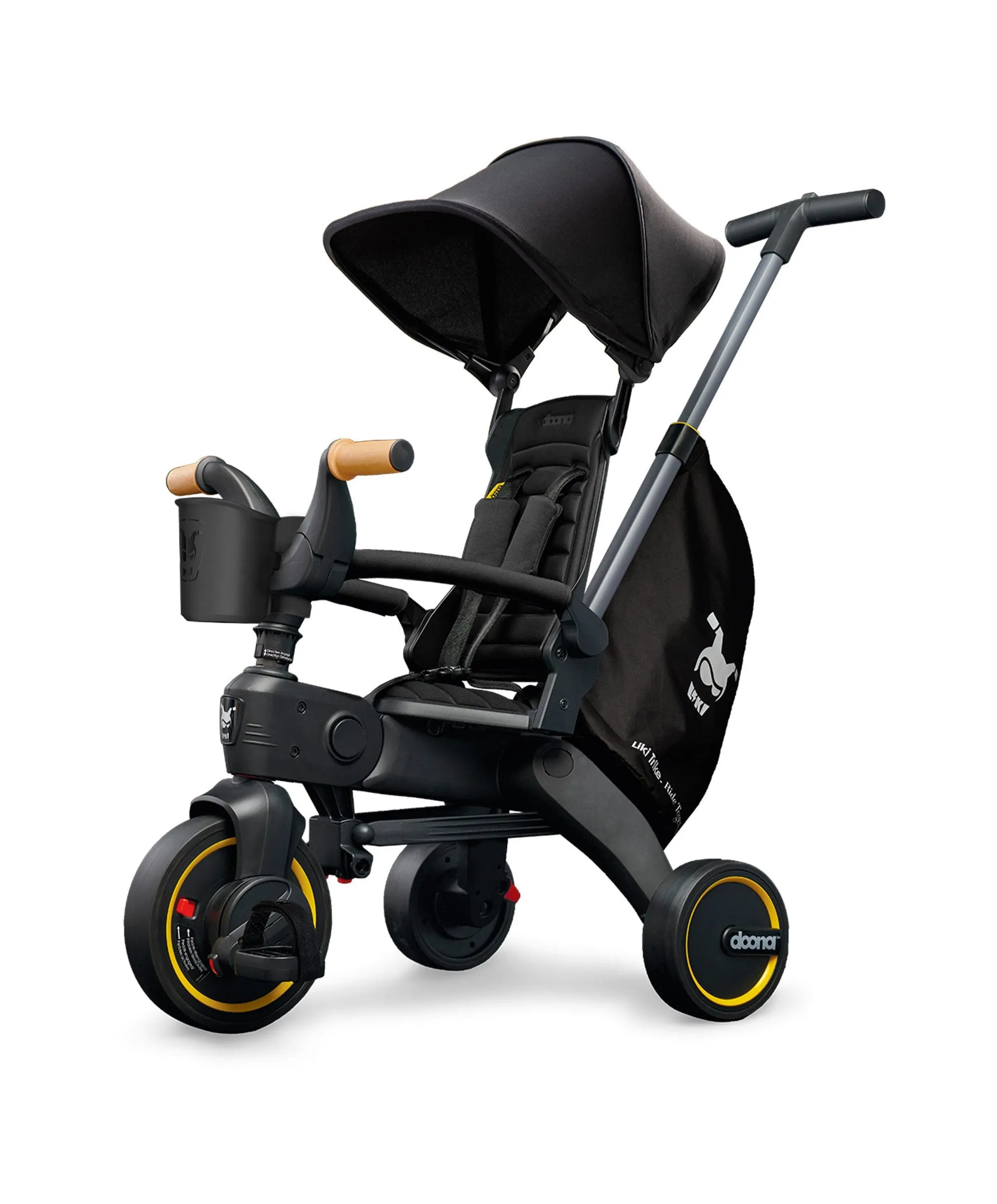 Doona&trade; Liki Push Along Trike S5 - Nitro Black Deluxe