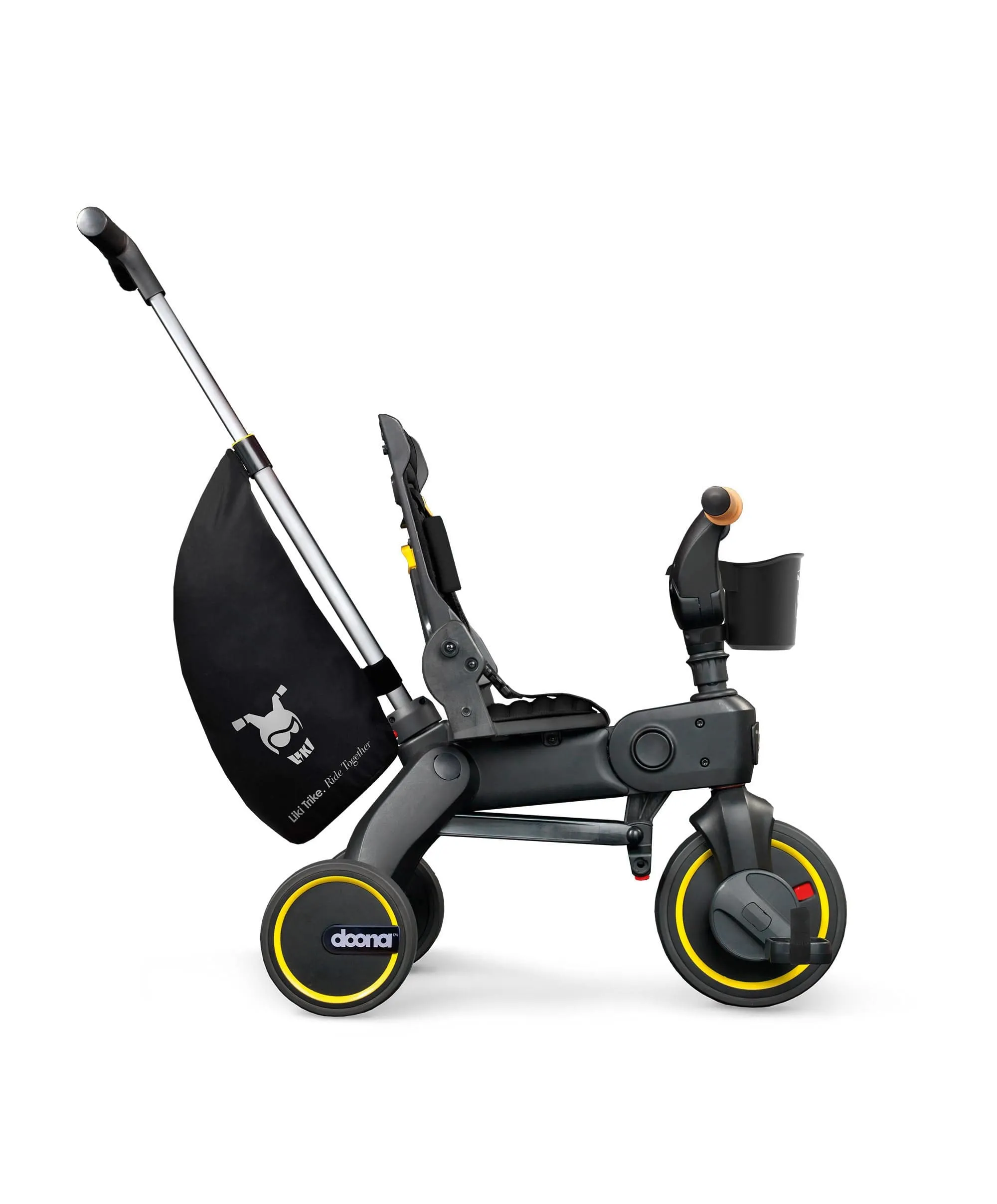 Doona&trade; Liki Push Along Trike S5 - Nitro Black Deluxe