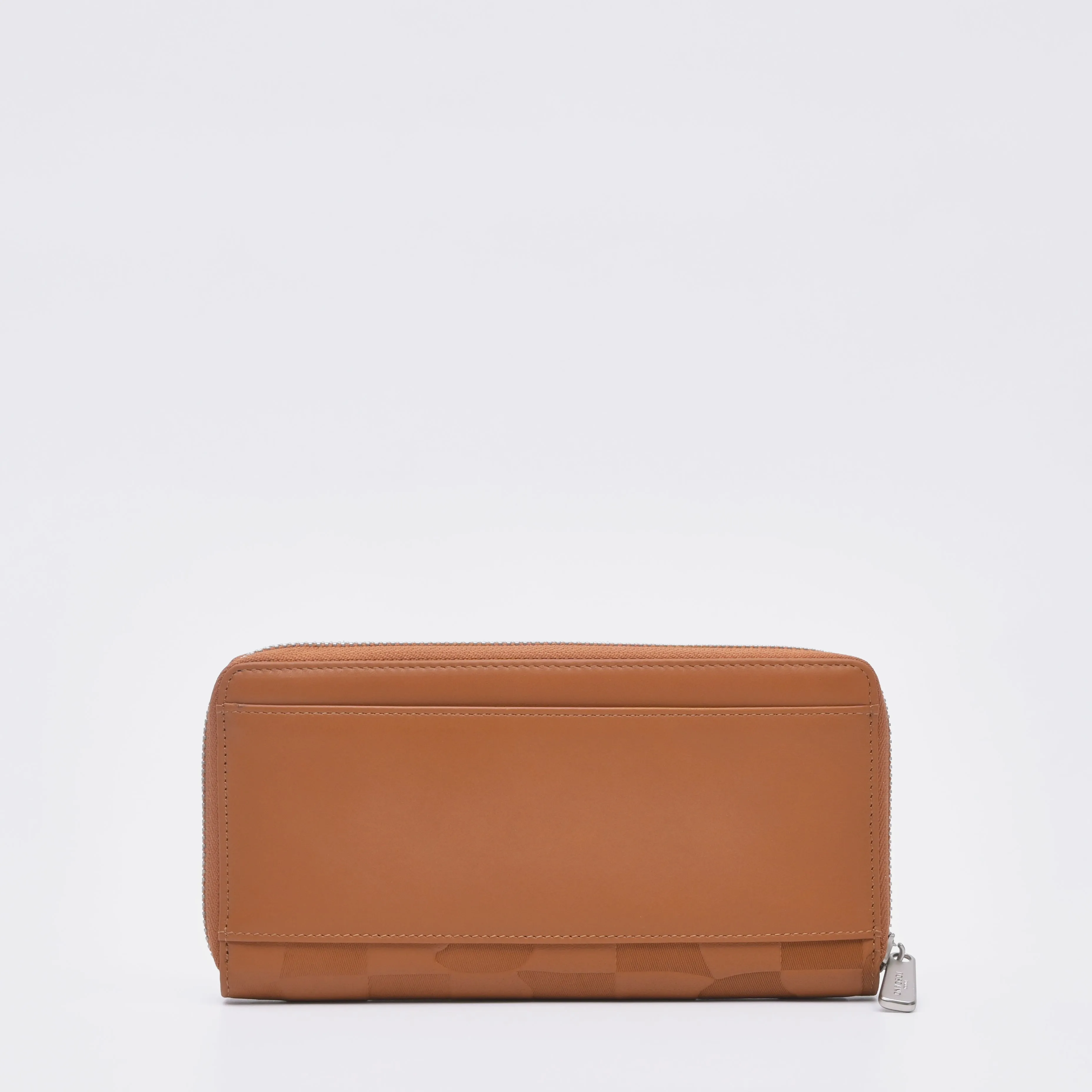 Embross Leather Full Zipper Long Wallet - TGLW0322LN3MK4