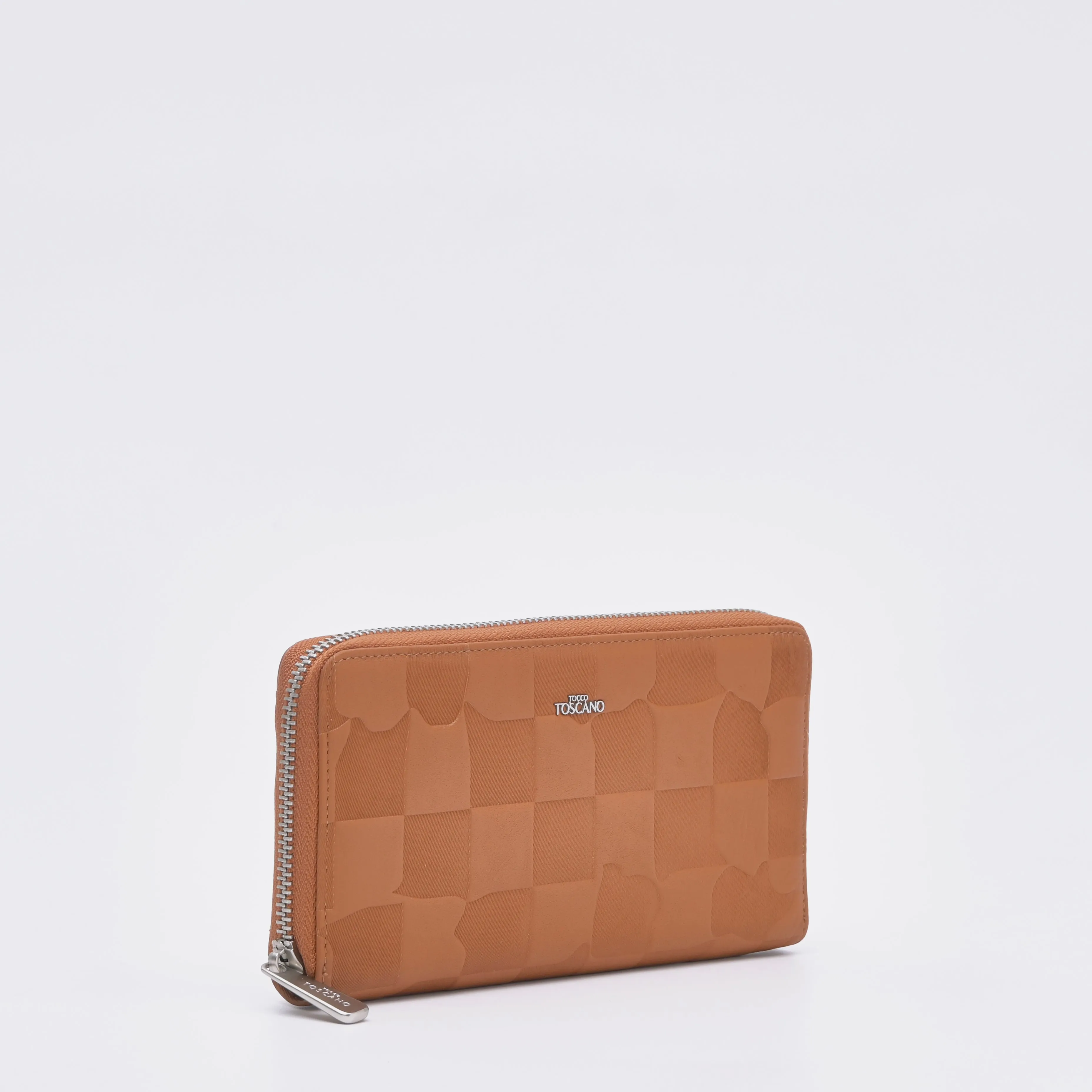 Embross Leather Full Zipper Long Wallet - TGLW0322LN3MK4
