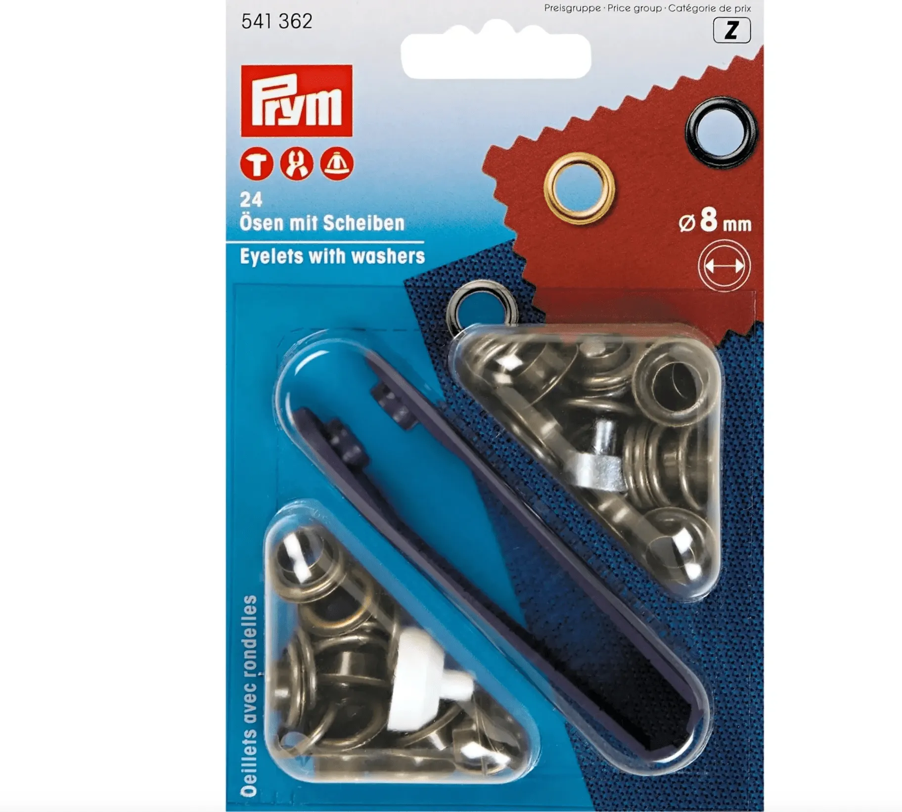 Eyelets with Washers (With Tools & Refills)