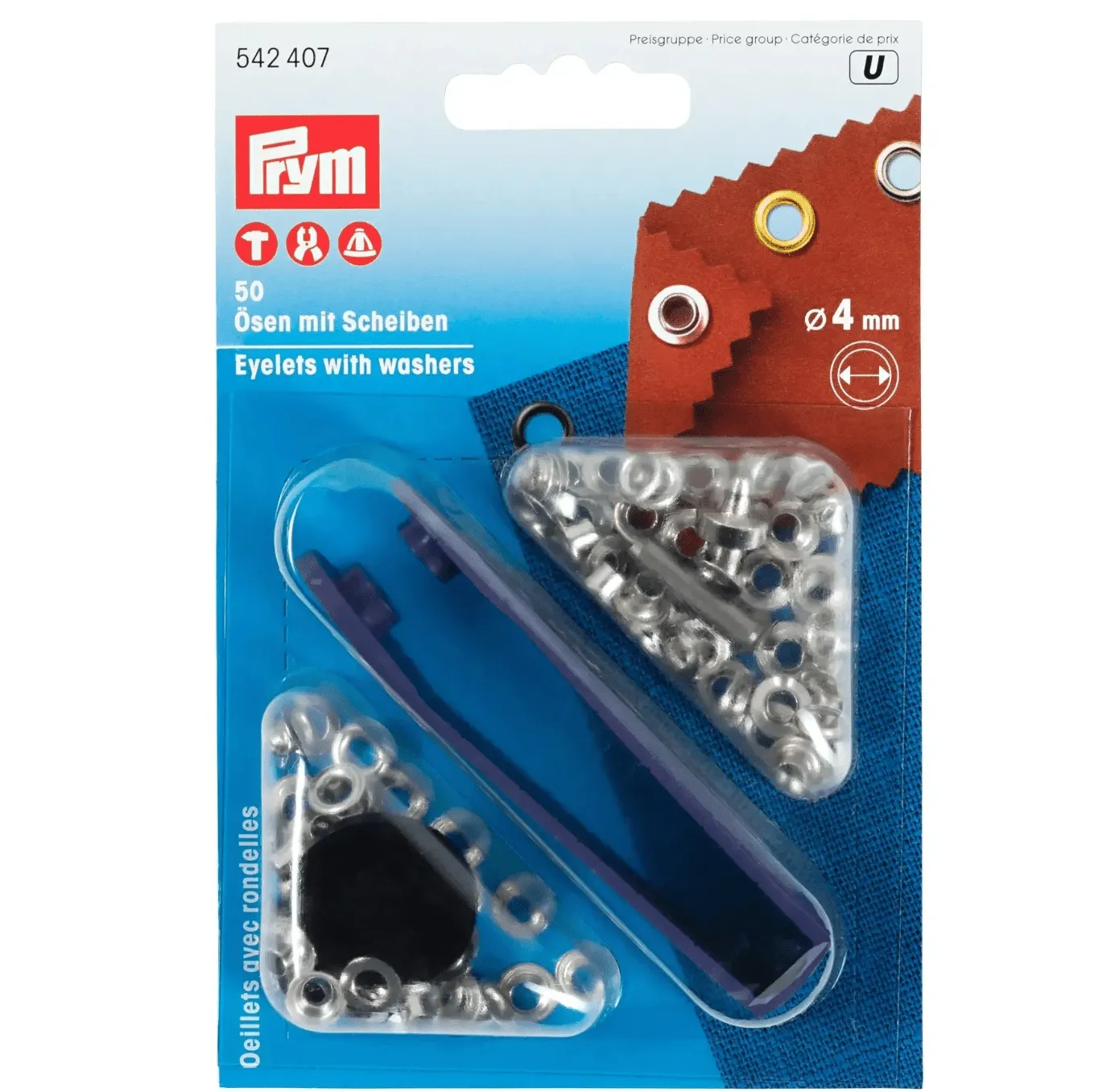 Eyelets with Washers (With Tools & Refills)