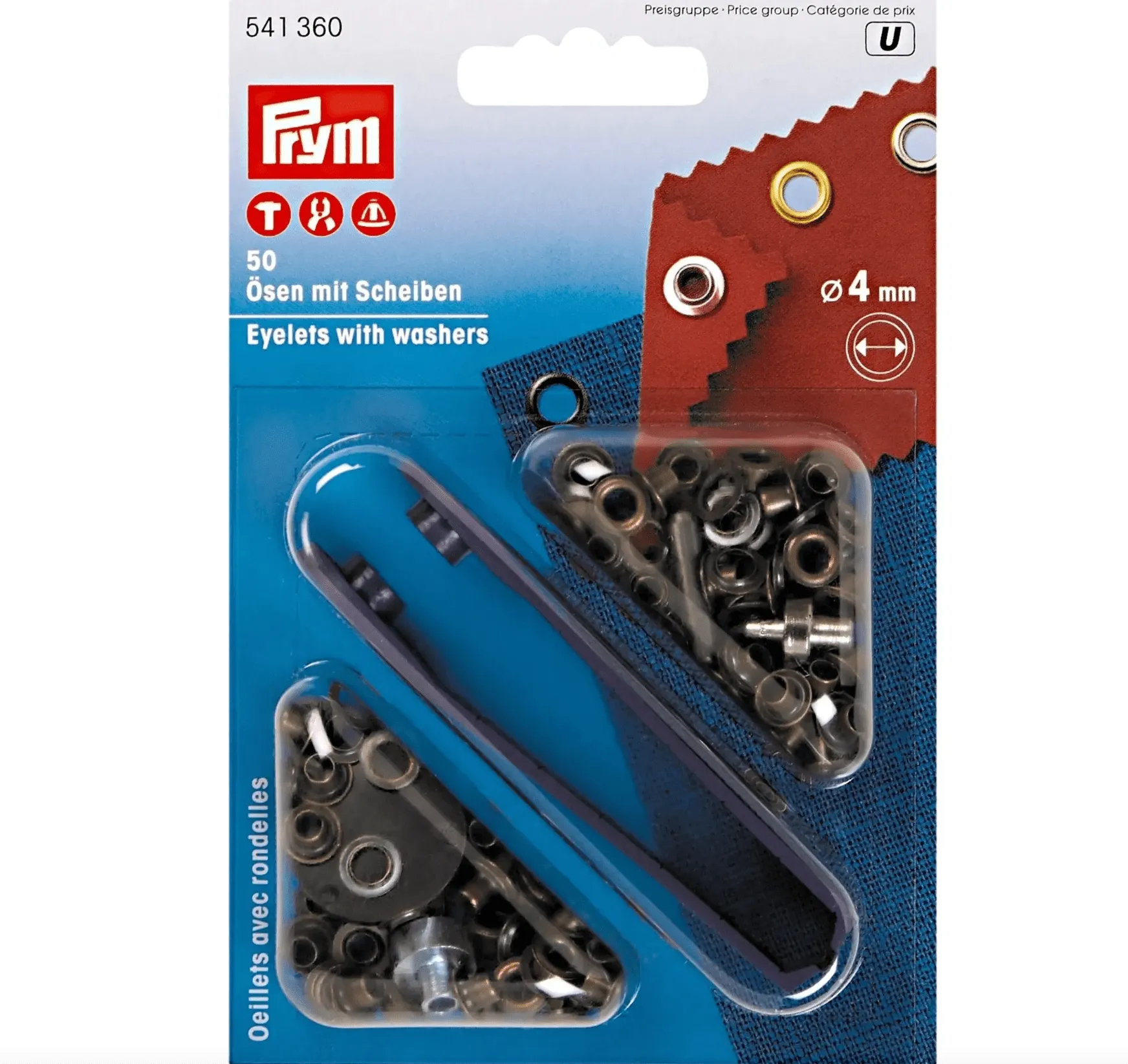 Eyelets with Washers (With Tools & Refills)