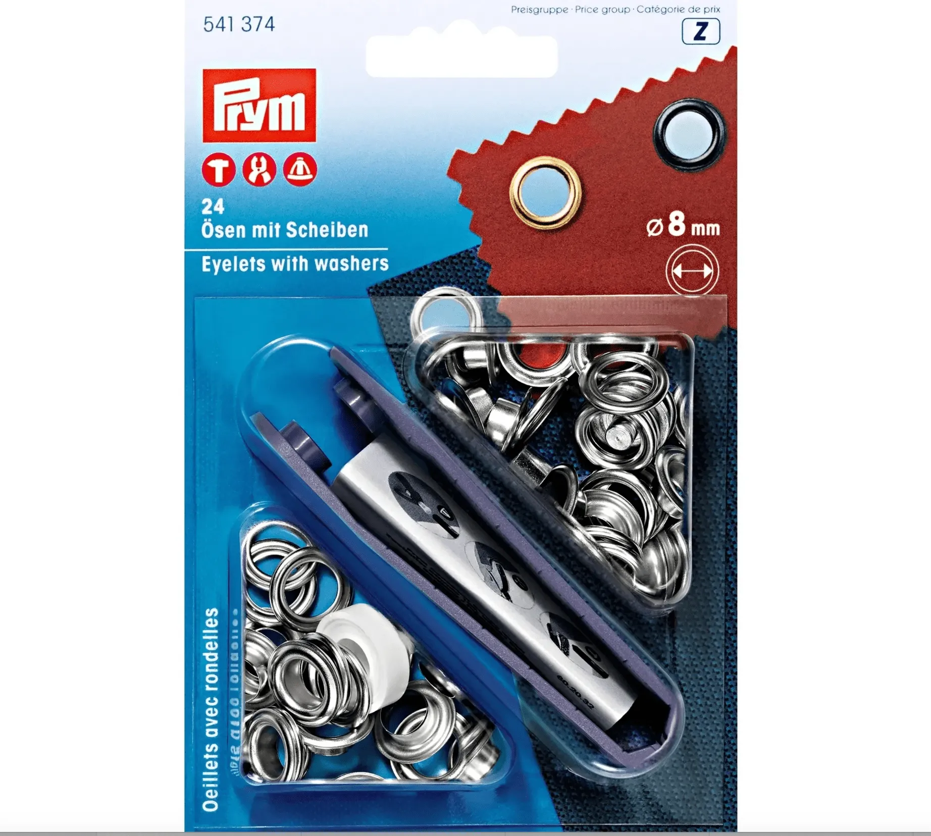 Eyelets with Washers (With Tools & Refills)