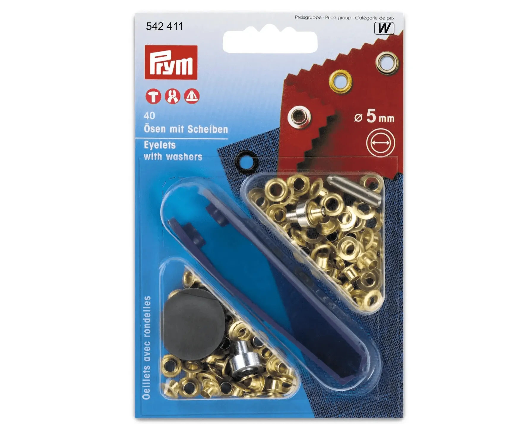 Eyelets with Washers (With Tools & Refills)