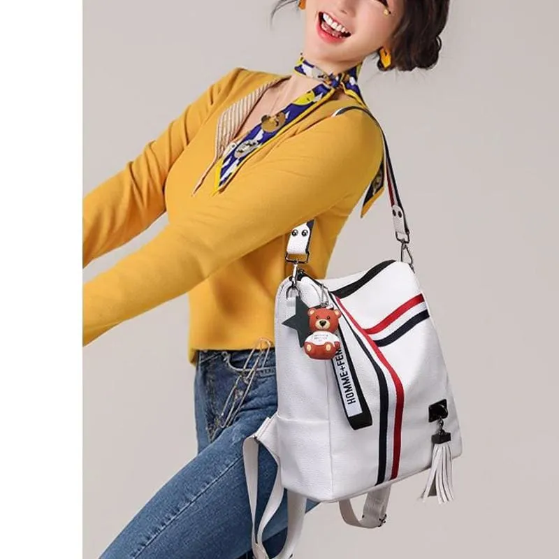 Fashion Leather Shoulder Bag | Backpack | School Bag