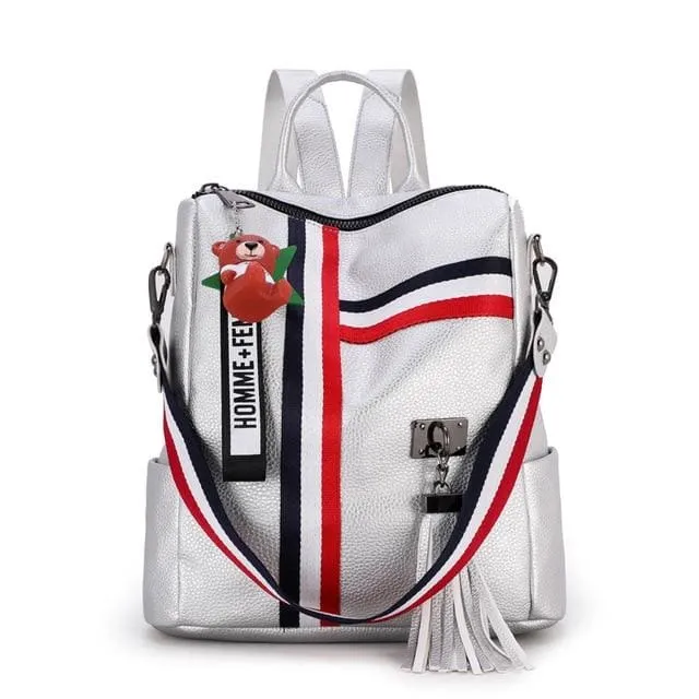 Fashion Leather Shoulder Bag | Backpack | School Bag