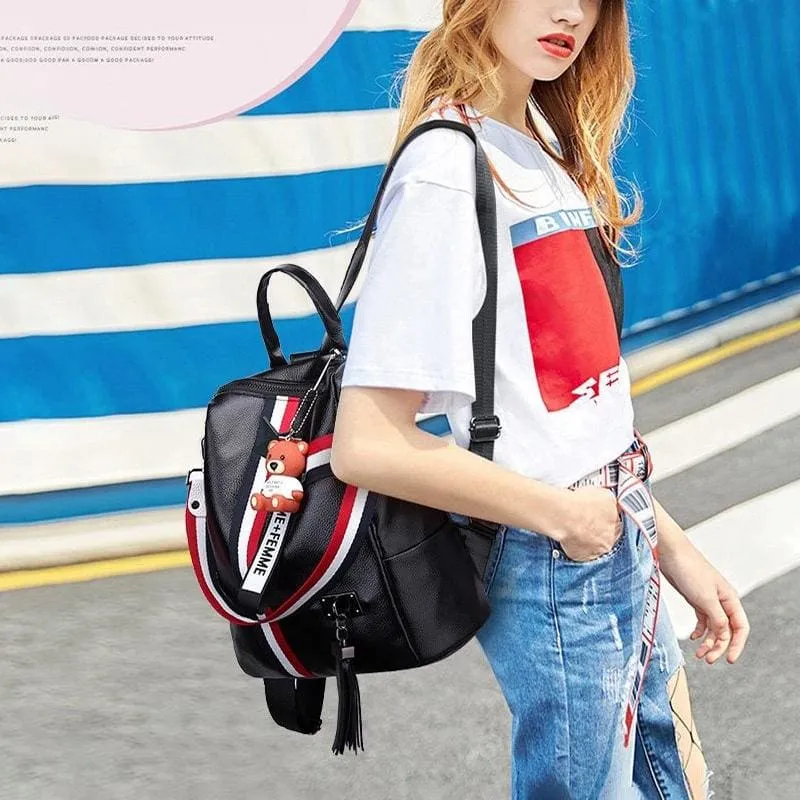Fashion Leather Shoulder Bag | Backpack | School Bag