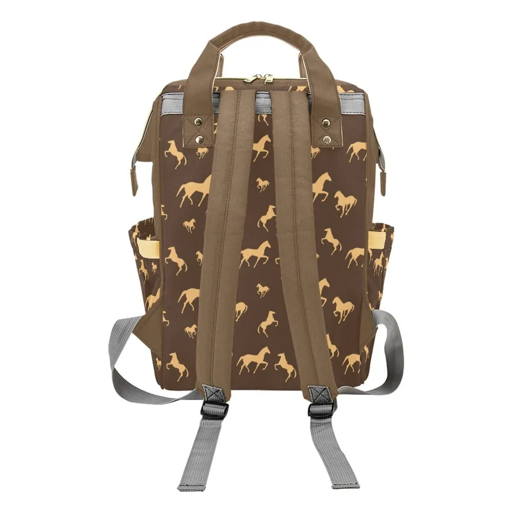 Horsing Around Multifunctional Diaper Backpack Bag