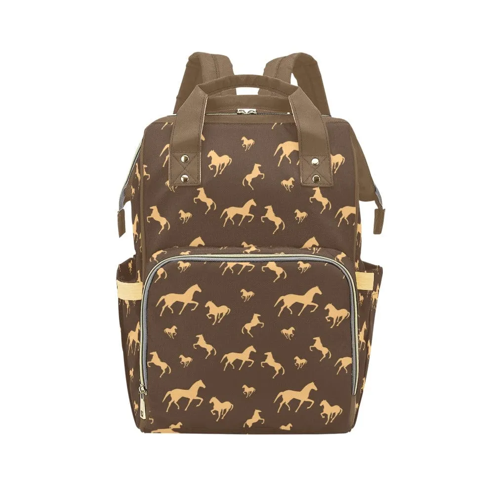 Horsing Around Multifunctional Diaper Backpack Bag