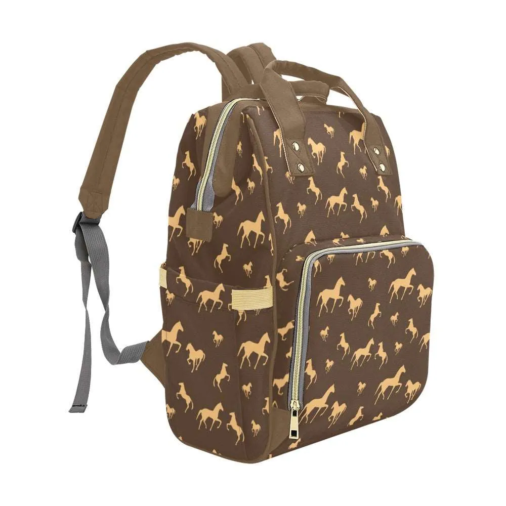 Horsing Around Multifunctional Diaper Backpack Bag