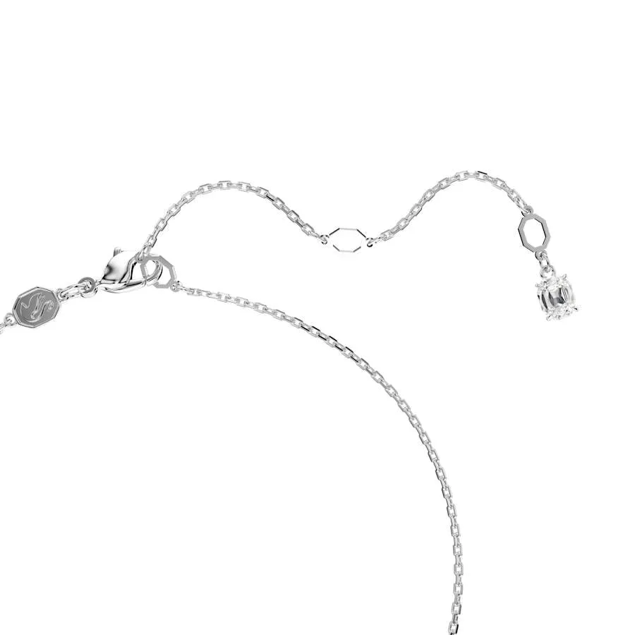 Imber Rhodium Plated White Round Cut Pendant 5696039