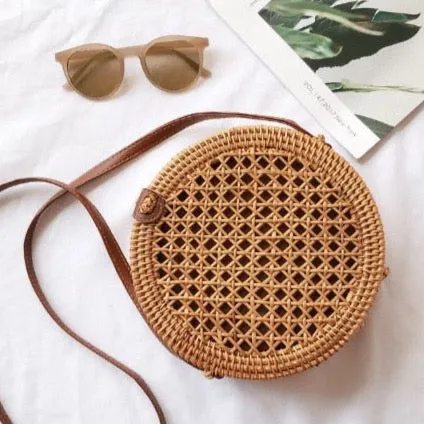 Indah Balinese Pattern Rattan Bag - 10 Patterns