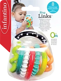 Infantino Textured Ring Links