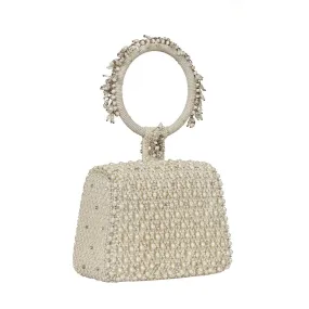 JOEL MINI TRAPEZIUM PRISTINE IVORY WITH BANGLE HANDLE