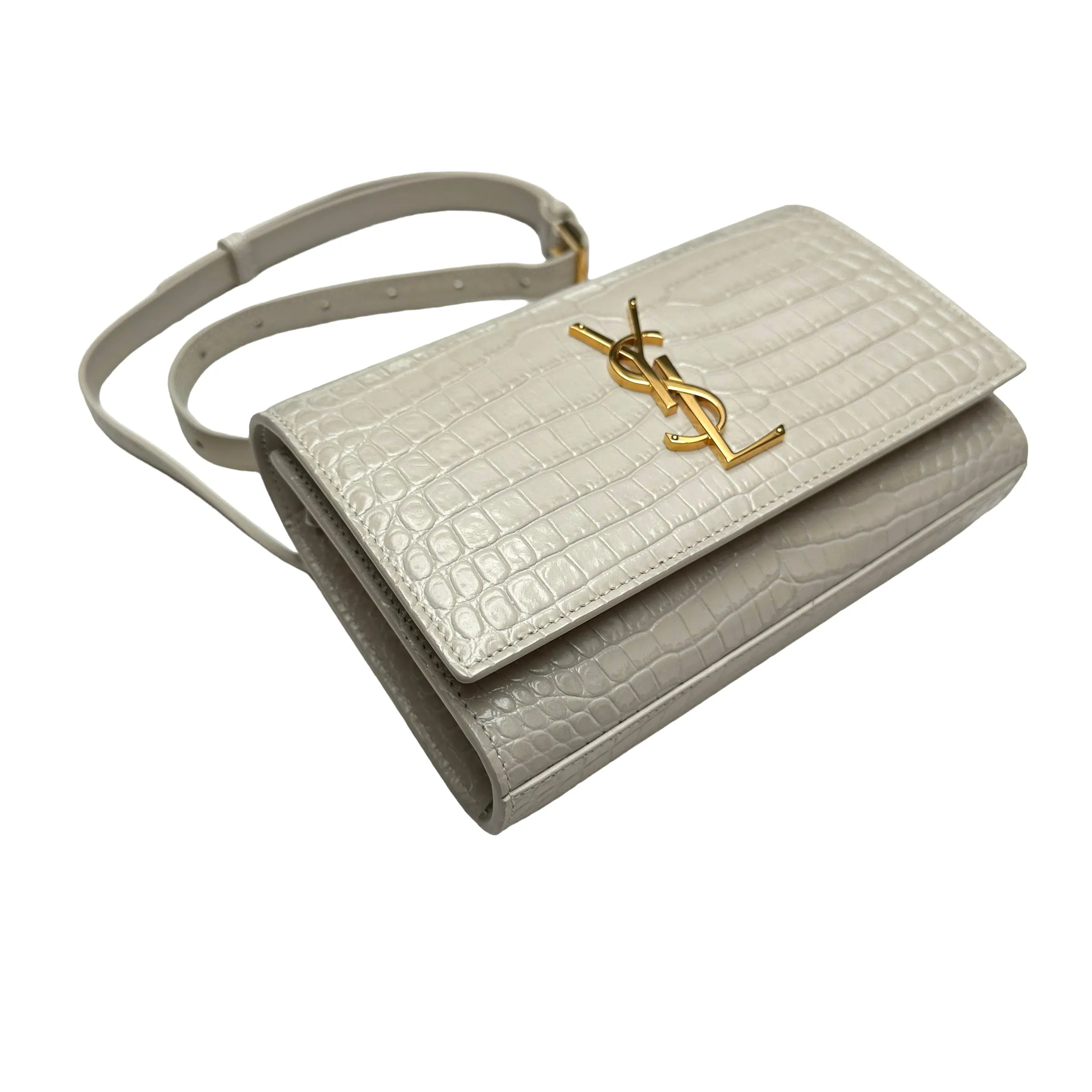 Kate Croc Embossed Belt Bag