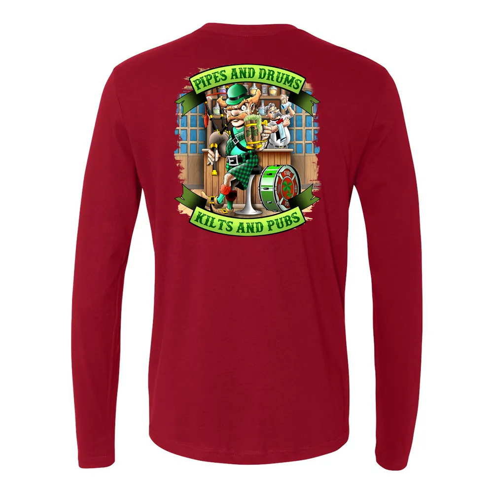 Kilts and Pubs Premium Firefighter Long Sleeve Shirt