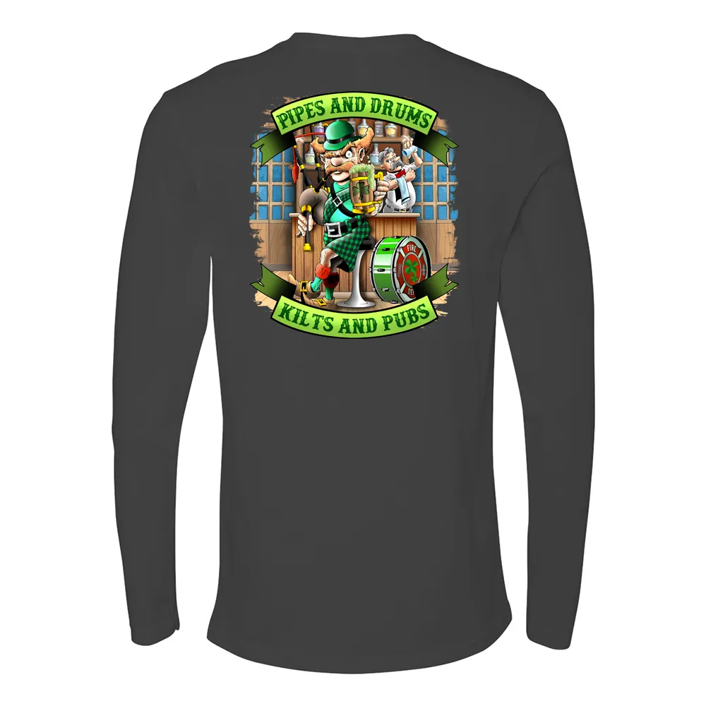 Kilts and Pubs Premium Firefighter Long Sleeve Shirt