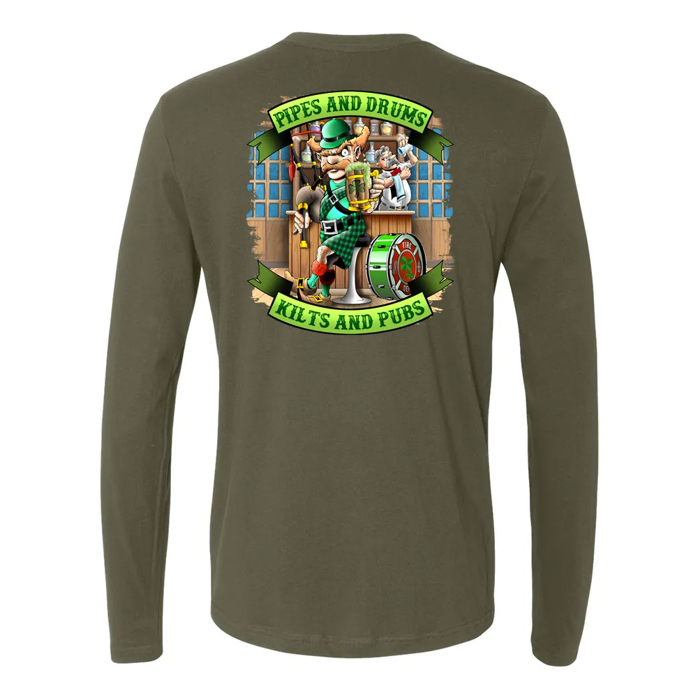 Kilts and Pubs Premium Firefighter Long Sleeve Shirt