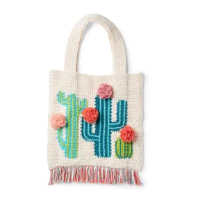 Lily Sugar'n Cream Crochet Cactus Tote