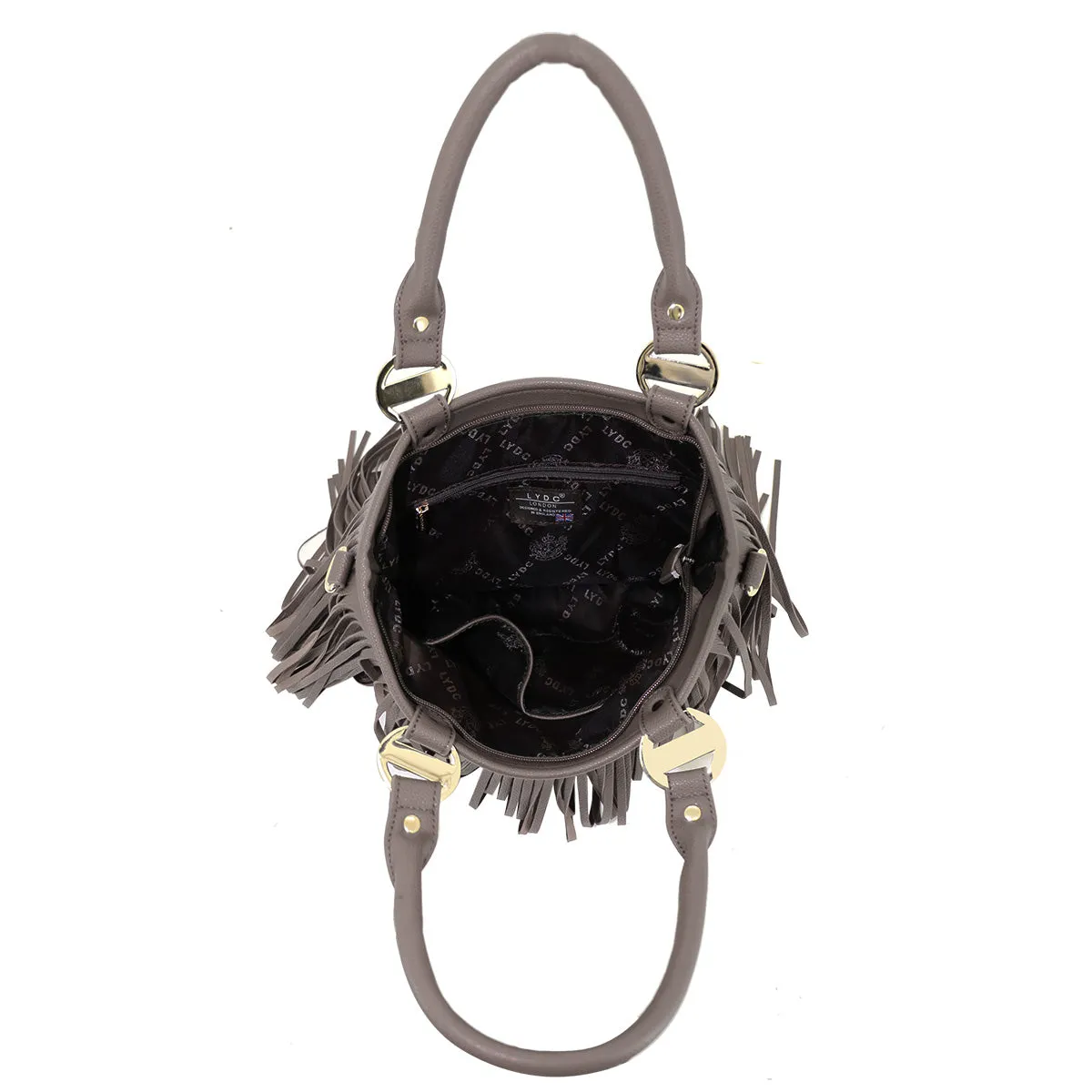 LYDC Fringe Fever Stone Tote Bag